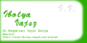 ibolya vajsz business card